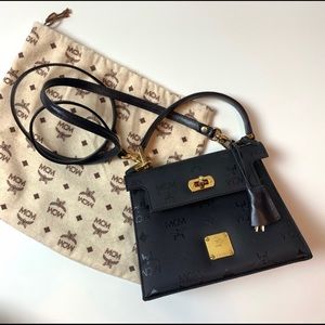 Vintage MCM Germany Black Kelly Purse